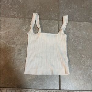 Garage very cute white cami crop tank